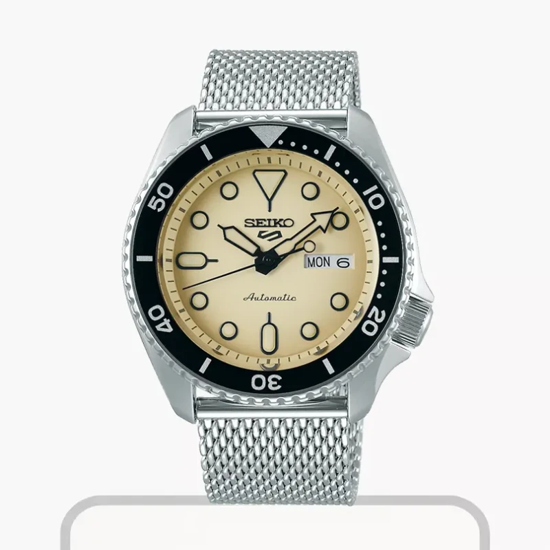 Seiko 5 Sports SKX Suits Style Beige Dial Men's Watch- SRPD67K1